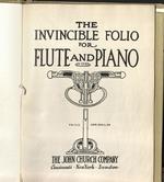 [1909] Invincible folio : for flute and piano.